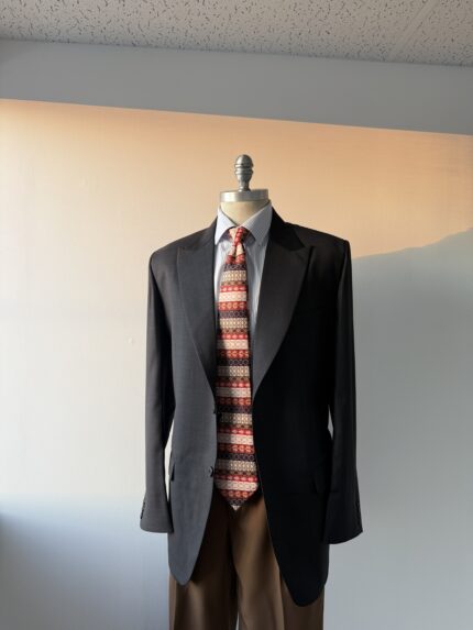 Double-Breasted Blazer with Gold Buttons